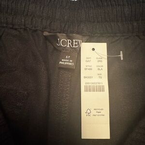 J. Crew Elegant Black Trousers NWT
